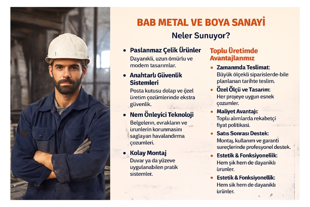 Toplu Üretimde Güven ve Kalite: BAB Metal ve Boya Sanayi